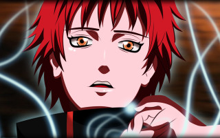Redhair orangeeyes shockart anime keyvisual - his hand free wallpaper