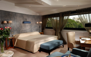 City view artdeco bedroom digital - free architecture wallpaper