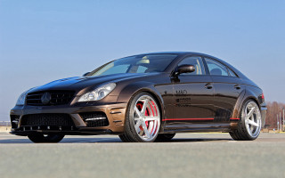 Black mercedes cls red rims - red rim free wallpaper