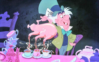 Cartoon character pouring tea into - verdadism free wallpaper
