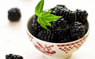 Blackberries green leaf photorealism stock - byeon sangbyeok free wallpaper