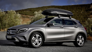 Silver mercedes suv surfboard luggage - the roof free wallpaper for desktop