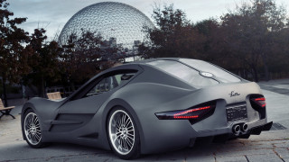 Futuristic car street parkbench glass - a park bench free wallpaper