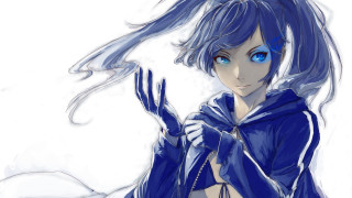 Woman blue eyes hoodie bikini - a detailed drawing free wallpaper