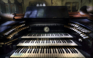 Clock piano keyboards organes bryan - unreal engine free wallpaper