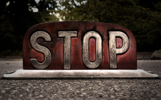 Stop sign forest 3d realistic - a stop sign free wallpaper