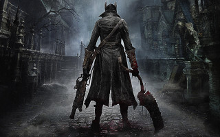 Man bloodied alley hunter castle - bloodborne free wallpaper