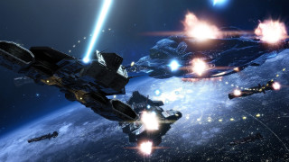 Space station lights sky planet - a bunch of lights free wallpaper