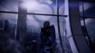 Eve ryder window clock sky - mass effect free wallpaper for desktop