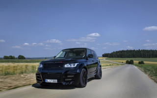Black range rover country road - neoclassicism free wallpaper for desktop