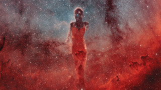 Red dress space star dust - star and dust free wallpaper