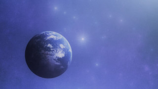 Blue planet night sky milky - a blue planet free wallpaper