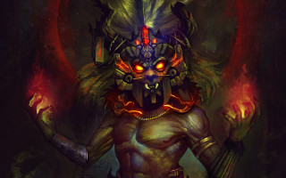 Demonic glowing eyes sword orb - orb free wallpaper