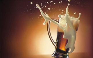 Beer milk splash bubbles starry - the top free wallpaper