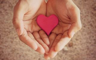 Heart hands pink ambient love - anne dunn free wallpaper for desktop