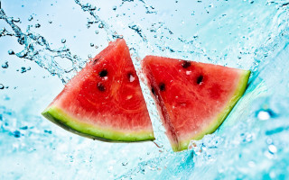 Watermelon splash water bubble summer - summer free wallpaper for desktop