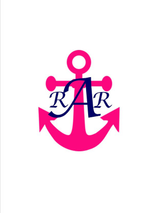 Pink anchor letter a r - the letter free wallpaper