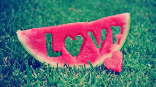 Watermelon love grass image cutout - amy weber free wallpaper