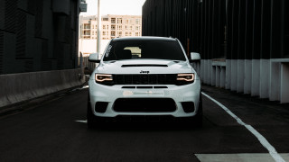 White jeep parking lot building - neoclassicism free wallpaper for desktop