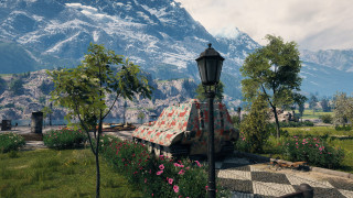 Mountain house lamp dog urban - a picture of a mountain free wallpaper