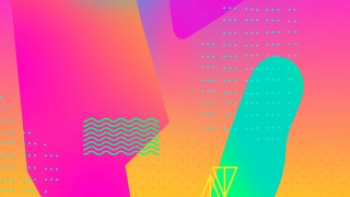 Colorful background large structure small - surreal design free wallpaper for desktop