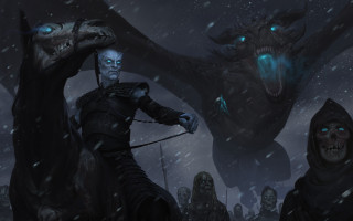 Fantasy epic dragon demon snowy - epic fantasy free wallpaper for desktop