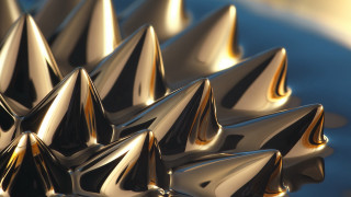 Shiny metal objects abstract sculpture - shiny free wallpaper