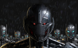 Alien men rain red glowing - the rain free wallpaper for desktop