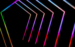 Multicolored lines dark room neon - synchromism free wallpaper