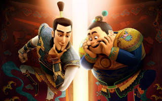 Cartoon characters cellphone chinese clothes - another character free wallpaper for desktop