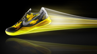Shoes yellow black light streak - accent free wallpaper