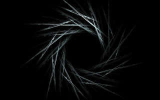 Black white circular lines night - a circular object free wallpaper for desktop