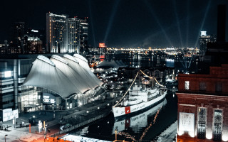City skyline white building river - elizabeth charleston free wallpaper
