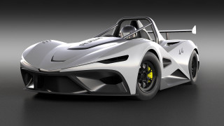 White sports car yellow brake - the front wheel free wallpaper