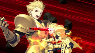 Anime couple characters red background - a red light free wallpaper