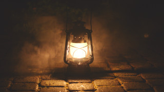 Lantern smoke brickwalkway dark atmospheric - free light wallpaper