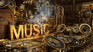 Musical instruments room music sign - steam free wallpaper