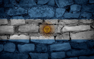 Stone wall argentina flag sun - emiliano ponzi free wallpaper
