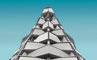 Tall building clock bauhaus architecture - the top of its free wallpaper for desktop