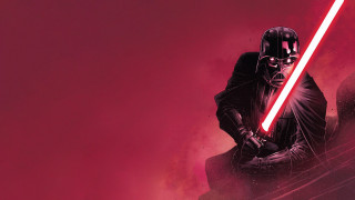Darth vader glowing lightsaber red - josan gonzale and dan mumford free wallpaper