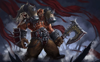 Man armor sword flag fantasy - bayard wu free wallpaper