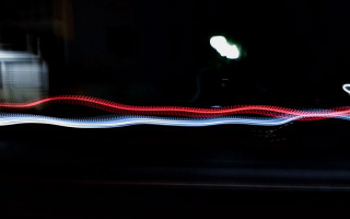 Bicycle blurry headlight lightup sign - long exposure free wallpaper