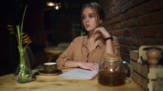 Woman coffee book flower brick - free vintage wallpaper