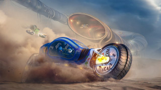 Futuristic vehicle sand rocket background - a futuristic vehicle free wallpaper