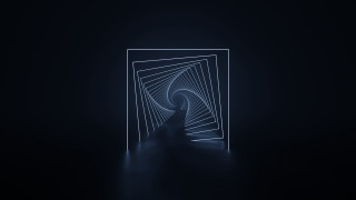 Dark room white light person - the doorway free wallpaper for desktop