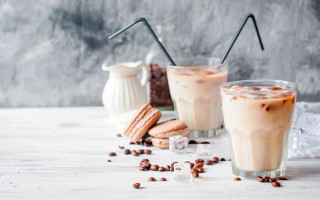 Coffee glasses milk cookies plate - didier mouron free wallpaper for desktop