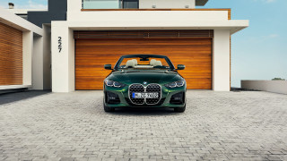 Green car garage brown door - a garage door free wallpaper