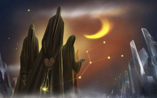 Strange creature crescent star fantasy - strange free wallpaper