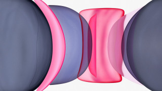 Abstract sculpture shiny skin pink - smooth gradient free wallpaper for desktop