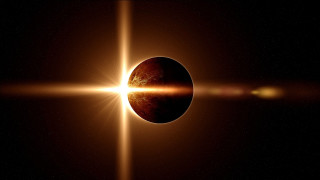 Solar eclipse sun space aurora - a solar eclipse free wallpaper
